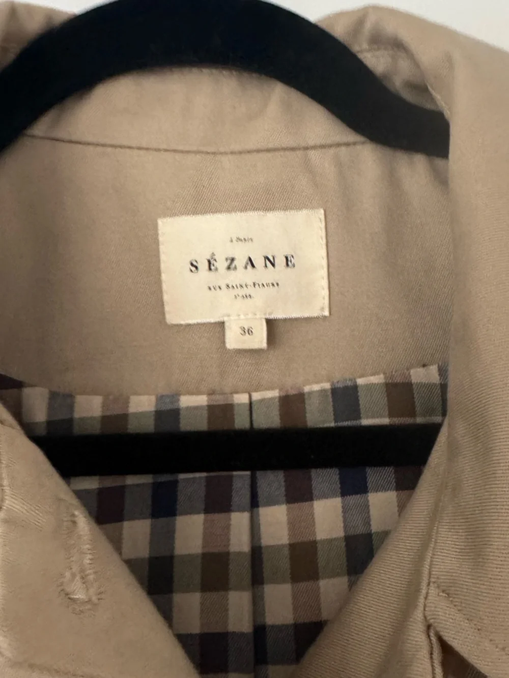 Sezane carter jacket in light beige size FR36/US4 NWOT - Picture 6 of 6